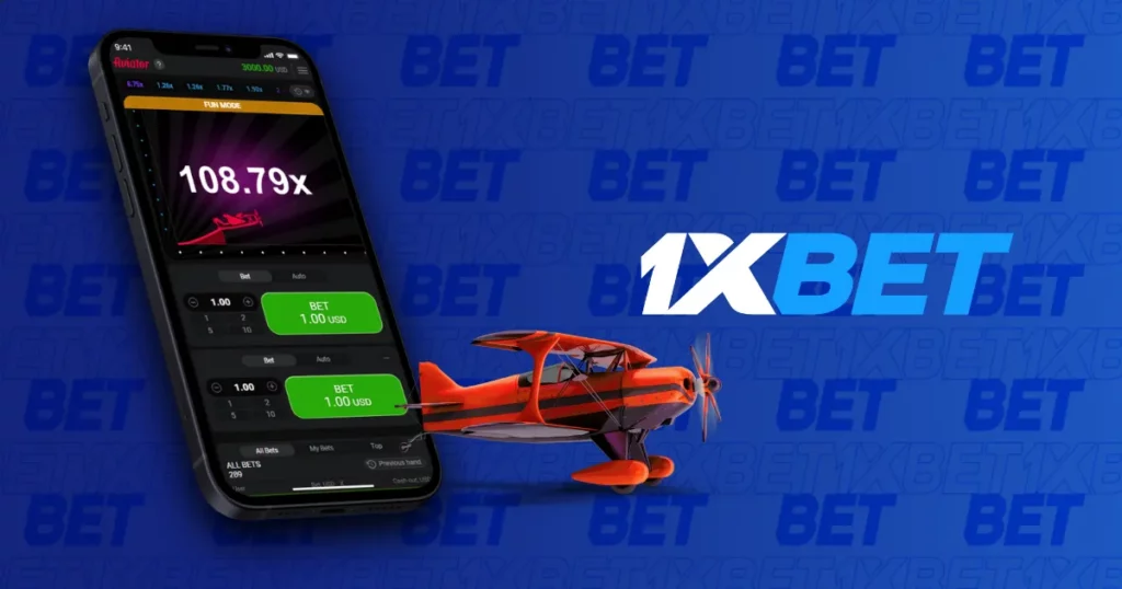 Mainkan Aviator di aplikasi 1xBet